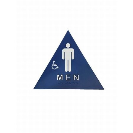 DON-JO Men Triangle Blue Bathroom Sign CHS1